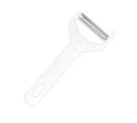 Fackelmann 49014 Rasoir à julienne, rasoir à légumes, rasoir pour julienne de légumes, Plastique, Acier inoxydable, Blanc, 15,1 x 5,8 x 0,8 cm