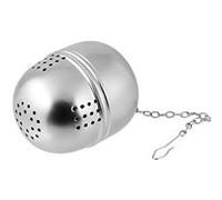Fackelmann Boule à thé 49128 ovale en acier inoxydable argenté 4,5 x 5 cm
