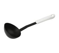 Fackelmann 49227 Louche, Louche de Cuisine, Ustensile de Cuisine, Polypropylène, Nylon, Blanche, Noire, 30,5 cm x 10 cm x 6,3 cm