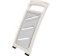 Fackelmann 49248 Arcadalina Râpe à Concombre Acier Inoxydable/ABS/Caoutchouc Blanc/Argent 27,5 x 11,5 cm