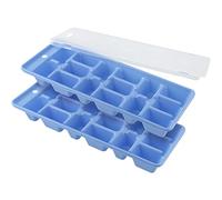 Fackelmann 49353 Moule de glaçon Plastique Bleu/Transparent 25 x 10 cm Lot de 3