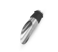 Fackelmann 49471 Bec verseur de vin Acier Inoxydable Silicone Argent/Noir 7,5 cm