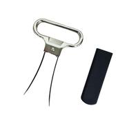 Fackelmann 49577 Tire-bouchon à feuille, tire-Bouchon bilame, ustensile professionnel sommelier, vins millésimés, œnologie, préservation du vin, Alliage de zinc, ABS, Métal, Noir, 11 x 5,6 cm