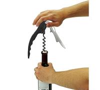 Fackelmann 49806 Tire-Bouchon Limonadier Acier Inoxydable/ABS Noir/Argent 12 x 3 cm