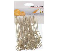 Fackelmann 56645 Lot de 50 mini pics à brochette, pics en bois, pic à brochette, Bois, 10 cm