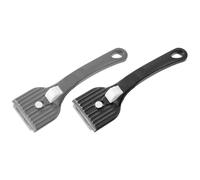 Fackelmann 60144 Racloir pour Plaque vitrocéramique, racloir plancha, grattoir, racloir, Plastique, Nickel, Gris, Noir, 16 cm