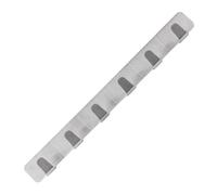 Fackelmann 61286 Barre de 6 Crochets Acier Inoxydable Argent 24 x 8 x 2,5 cm