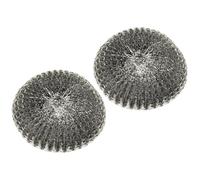 Fackelmann 63862 Brosse à Récurer Rechange Acier Inoxydable Argent 10,5 x 10,5 x 2 cm 2 Pièces