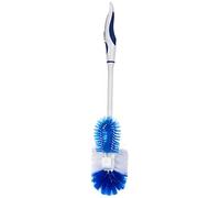 Fackelmann 63885 Sweany Brosse de WC Plastique Blanc/Bleu 40 x 8,5 x 7,5 cm