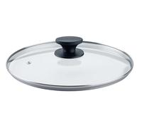 Fackelmann 66042 Couvercle casserole, poele, couvercles pour casseroles et poêles, couvercle 28 cm, couvercle de protection, Acier inoxydable, Verre, Plastique, 28 cm