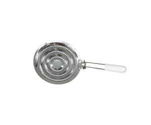 Fackelmann 682074 Diffuseur De Chaleur De Plaque De Cuisson, Accessoire Pour Gazinière, Blanc, Acier Inoxydable, 20,5 Cm