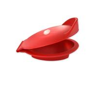 Fackelmann 682231 Cale Huîtres En Silicone, Cale Huître Rouge, Support Pour Couper Les Huîtres, Cale Pour Ouvrir Une Huître, Silicone, Rouge, 11,5 X 8 X 4,5 Cm