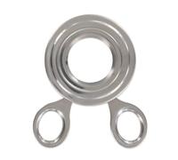 Fackelmann 682404 Coupe-œuf à la coque, découpe-œuf coque, coupe-œuf, Acier inoxydable, Argenté, 10 x 8 x 0,6 cm