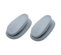 Fackelmann 686269 Lot de 2 crochets muraux adhésifs en plastique, crochet plastique, crochet mural, crochet adhésif, crochet pour torchon de cuisine, Plastique, Gris, 4 cm