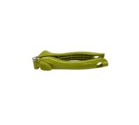 Fackelmann 687072 Presse-ail en plastique écosourcé, Ecrase-ail, Presse à ail, Vert, Acier inoxydable, Plastique bio, 16,8 x 6 cm