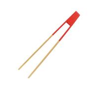 Fackelmann 688917 Pince De Cuisine Aimantée En Bois, Pince Alimentaire, Pince À Toasts, Bois, Rouge, 24 Cm