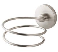Fackelmann 86959 Support pour sèche-Cheveux, Env. 10 x 8 x 13 cm, Surface INOX brossé