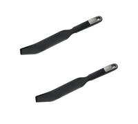 Fackelmann 9311150 Spatule extra longue silicone, spatule à racler, spatule longue pour robot culinaire, racloir, Silicone, Plastique, Noir, 33 cm
