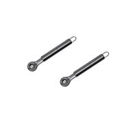 Fackelmann 9341350B 9341350 Lot de 2 Cuillères à melon inox, parisienne, pour petites sphères, Acier inoxydable, Argenté, 16,5 x 3,1 x 1,8 cm