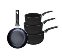 Ensemble de 1 poêle de 20 cm et 3 casseroles 16, 18 et 20 cm Fackelmann Brandao
