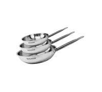 Fackelmann Set de 3 poêles Eterna en inox – 20/24/28 cm