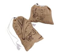 Ensemble de 2 sacs à provisions en jute Fackelmann Nature Brun