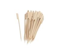 Fackelmann 9907950 Lot de 150 pics à brochettes en bois, piques à brochettes, piques en bois, bâtonnets, pics apéro, Bambou, 15 cm