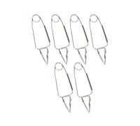 Fackelmann Pinces à escargot 9912050 – Lot de 6, acier inoxydable, 15 x 6 cm, argenté