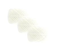 Fackelmann 9921550 Lot de 3 pelotes de Alimentaire, pour rôti, Ficelle de Cuisine, Rouleau de Cuisine, Polyester, Blanc, 80 m