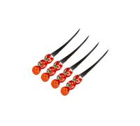 Lot de 4 couteaux à tomates lame crantée 11 cm Fackelmann Rouge