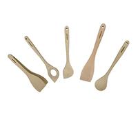 Ensemble de pince, spatule et cuillères en bois FSC Fackelmann Nature Bois brun G