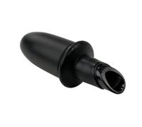 Fackelmann Bouchon verseur à vin, Noir, Cylindrique, Plastique, Silicone, 8,5cm