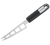 FACKELMANN Couteau à fromage 27 cm SENSE Coupe-fromage pour fromage à pâte molle avec poignée antidérapante et ergonomique Soft Touch en plastique (couleur : argent/noir) Quantité : 1 pièce