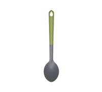Fackelmann Cuillère de Cuisine pour Le Service des Plats en Sauce, 1 pièce, cuillère, ustensile de Cuisine, Bioplastique issu de canne à sucre, Vert, Gris, 32,5 x 7,3 cm