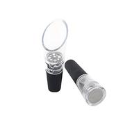Fackelmann de vin Bouchon/Decanter en Plastique Noir/Transparent