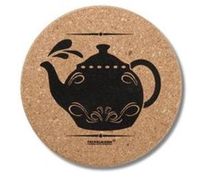 Fackelmann Dessous de plat théière Liège 15 cm Brun