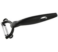FACKELMANN Éplucheur à chèvre en PP/Chrome, Plastique, Noir, env. 16 cm