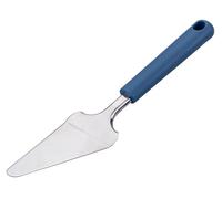 Fackelmann Essential Pelle à tarte en acier inoxydable, passe au lave-vaisselle, 28 cm, bleu foncé, argent