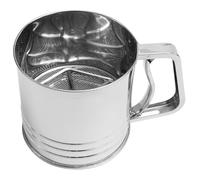 Fackelmann FM Professional 21667 Tamis cuisine, Tamis inox, Tamiser, Tamiseur sucre, Ustensile de cuisine, Acier inoxydable, Argenté, 12 cm x 13 cm