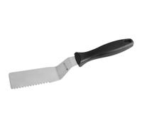 Fackelmann FM Professional 21718 Spatule cuisine, Spatule service, Spatule, Ustensile de cuisine, Acier inoxydable, Polyamide, Argenté, Noir, 26 cm x 4,5 cm x 0,1 cm
