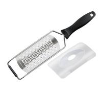 Fackelmann Fm Professional 22242 Râpe À Fromage Coupe Grossière, Râpe À Fromage, Râpe À Légume, Râpe À Légumes Manuelle, Râpe Cuisine, Râpe, Acier Inoxydable, Plastique, Noir, Argenté, 32 Cm X 6,5 Cm