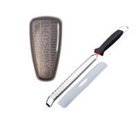 Duo Râpe à zeste et Râpe à parmesan - FACKELMANN - Acier inoxydable - 42 et 19 cm