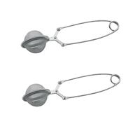 Fackelmann Lot de 2 boules à thé inox avec poignée 15,5 cm lave-vaisselle | Infusion nette sans feuilles, Format 15,5 x 4,3 cm, Inox facile à entretenir, Lot de 2 pour le vrac, Passe au lave vaisselle