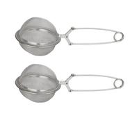 Fackelmann Lot de 2 pinces à thé inox 18,5 cm pour thé et tisane en vrac