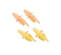 Fackelmann Lot de 4 Bouchons Verseurs | Service précis, Lot de 4 pour bouteilles 0,7 à 1 L, Plastique léger, 6,8 cm compact, Passe au lave vaisselle