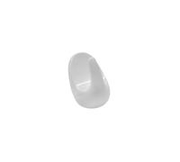 Fackelmann 20501 Lot de 6 Crochets Muraux Adhésifs Pour Torchon de Cuisine, Plastique Blanc, 2,5 cm