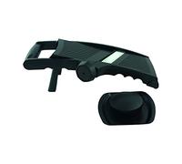 Fackelmann Mandoline 45338 réglable manuelle plastique et acier inoxydable Noir 38,5×17×12,5 cm