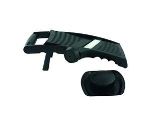 Fackelmann Mandoline réglable 3 à 9 mm lame inox avec protège-main 38,5 cm | Coupe nette et régulière, Protège main inclus, Réglage 3 à 9 mm, Inox et plastique, Format 38,5 cm