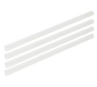 Fackelmann Pailles en plastique Ø 10 mm Rio Party - Pailles réutilisables pour toutes les occasions - Tubes écologiques (translucides) - Quantité : 1 lot de 8 pailles