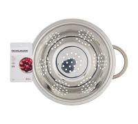 Fackelmann Passoire Ø 20 cm pour égoutter la pâte, le riz, les légumes, le matériau en acier inoxydable avec base d'appui, passe au lave-vaisselle, dimensions Ø 20 x 9,5 cm